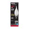 6Pk - Satco 4w CA10 LED 2700K Candelabra Base Frosted Dimmable - 40w equiv